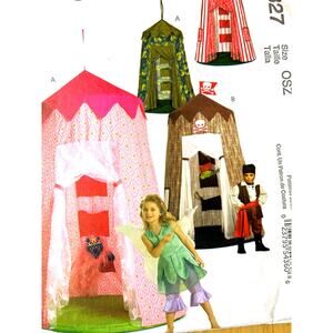 McCalls 5827 Childs Play Canopy Sewing Craft Pattern Circus Pirate Fairy Theme